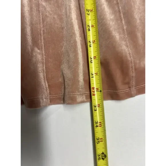 Urban Outfitters Velvet Pink Mini Dress Size M Spaghetti Strap Party Holiday Y2K - Picture 5 of 9